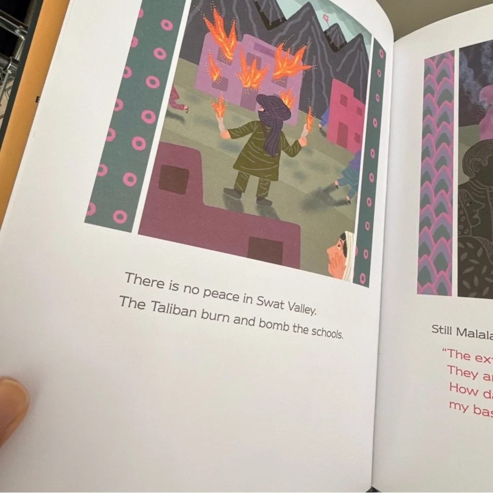 Malala & Iqbal Brave Kids from Pakistan Flip Book by Jeanette Winter Reversible
